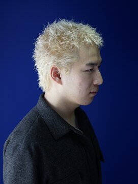 ボブ 小松(BOB) 10代20代ブロンドメンズショートイージーパーマメンズパーマ
