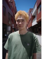 ディスデイバイネルケ 立川(Thisday by nelke)&nbsp;ハイトーンブリーチ束感ショートメンズカット立川