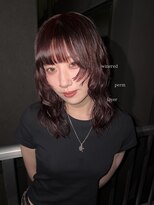 ナンバー ソポ 札幌/ジャム 札幌(N° sopo/JAM)&nbsp;ワンカールパーマ＊ワインレッド