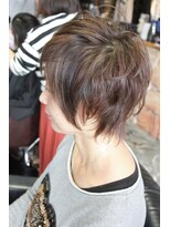 オーバーキャプテンネイキッド(OVER CAPTAIN NAKED) デザインショートレイヤー×立体カラー