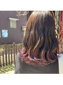 ラベージュ×ラベンダー