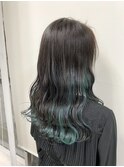 インナーカラー×ロングスタイル