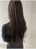 ラベンダーブラウン/ロング/ツヤカラー