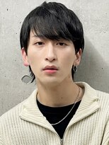 フイ 代々木(Hui) メンズ/アップバング/ツーブロックマッシュ/束感ショート/波巻き