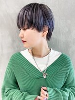 アルバム 渋谷パルコ(ALBUM)&nbsp;パープルハイライト_グレージュカラーボブウルフ_ba378921