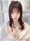 前髪カットが可愛い☆透明感カラー☆ピンクベージュ☆髪質改善☆