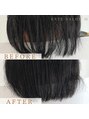 エクステサロンエム(EXTE SALON M) M字での前髪の透け感カバー!前髪は印象を決める大事な部分です!