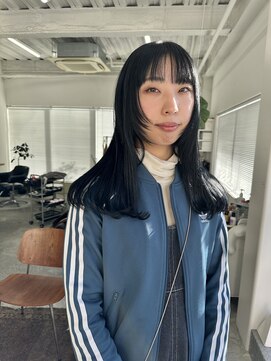 フィル(fil) フェイスレイヤーロング／ダークネイビー