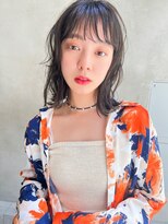 メーヴェ(Mowen) mowen×鎖骨ミディアム×ダークアッシュ×地毛風×艶髪