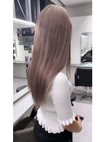 キング 梅田(K!ng)&nbsp;【梅田】ダブルカラーケアブリーチミルクティーベージュ