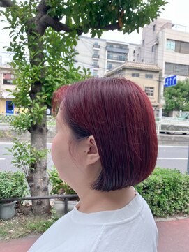 ヘアー アトリエ イチ(hair atelier iti) レッド×ボブ
