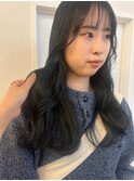 韓国風 ブルーブラックカラー トーンダウン