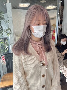 ヘアーアンドメイク ビス(HAIR&MAKE bis) ブリーチ2回~ホワイトラベンダー♪