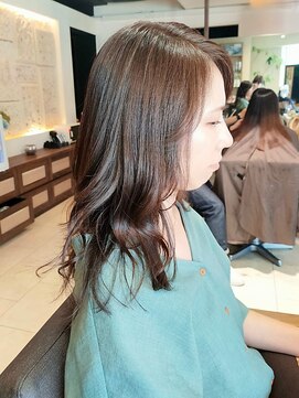 ヘアリゾート粋 ティガ 池袋店(tiga) ゆるふわセミロング/ナチュラルブラウン