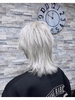 アンク クロス 新宿店(ANKHCROSS)&nbsp;純白×ミディアムウルフ @kasumistgram アンククロス新宿