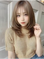オリジンズヘアーセカンド 守谷店(Origins hair 2nd)&nbsp;レイヤースタイル×白髪ぼかし系ベージュカラー×BYKARTE TR