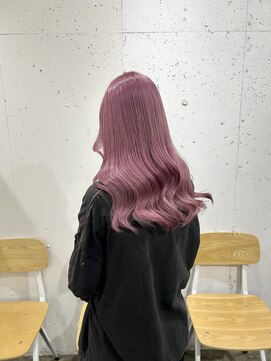 アジールヘア 北千住駅西口店(agir hair) ピンクカラー ピンクベージユ 暖色カラー