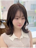 韓国前髪顔周り×美髪レイヤー[横浜/縮毛矯正/前髪縮毛矯正]