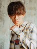メンズカット＆ナチュラル系パーマ＆カラーリング　￥８８００      