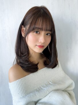 アフロート ルヴア(AFLOAT RUVUA) るなstyle 小顔前髪ワンカールレイヤー/20代30代40代/新宿