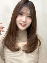 ミラリー トウキョウ(Mirareee Tokyo)&nbsp;20代30代40代◎前髪パーマ韓国風巻きくすみベージュお団子ヘア