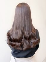 ルエ(rue) 【ブリーチなし】チョコレートグレージュレイヤーカット20代30代