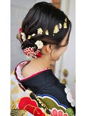 成人式シニヨンスタイル   ２月