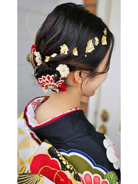 オッジ ヘアー 深谷店(Oggi Hair) 成人式シニヨンスタイル   ２月