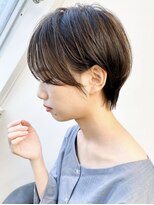 ムード マグ レーベル 南松本(MOOD Mag Label)&nbsp;20代30代40代大人可愛い耳かけショートアッシュベージュ