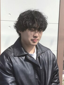 アクトスタイリッシュヘアー 知立(Act stylish hair) メンズ波巻きパーマウルフマッシュ