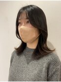 ミディアムくびれヘア
