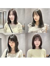 半個室で女性スタイリストが叶える、髪質改善、ケアブリーチ、エクステ、ダブルカラー、韓国レイヤーカット