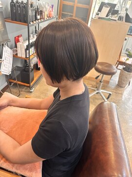 スアバイキキ(SuA by kiki.) 縮毛矯正/くびれヘア/アプリコットオレンジ/ハイライトカラー