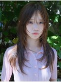 ロング /ハッシュレイヤー/ ハッシュカット/レイヤーカット/藤沢
