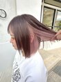 ヘアサロン セロ(Hair Salon SERO)&nbsp;ボブにインナーカラーやイヤリングカラーでアクセントに！