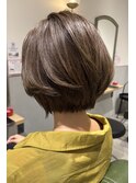 丸みのあるショートボブ
