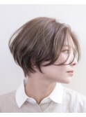 ショートボブ#ベージュ#ブリーチ#ダブルカラー#浜松#浜北#三ヶ日
