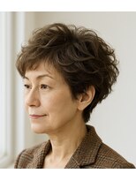 タネ 八尾河内山本店(Tane)&nbsp;ふんわり大人ショート×ゆるパーマ