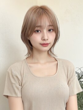 ミルクティー×レイヤーボブ