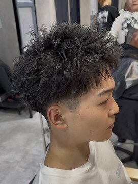 仙台スパイラルスパイキーショートフェザーパーマシャドウパーマ