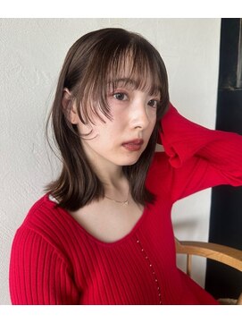 オブジェ ナチュレ(OBJE’T nature) 顔まわりレイヤー×髪質改善カラー