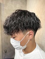 アポロ 横浜駅店(apollo)&nbsp;men's/スペインカール/スパイキーショート/ブルーブラック