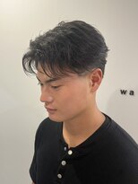 ウォルト(walt)&nbsp;栄 メンズ ニュアンスパーマ 毛流れセンターパート