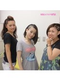 イベントヘアセット☆学生時代デザインコーンロウ