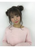 【Neolive plus】ツインお団子が可愛い！カジュアルアレンジ