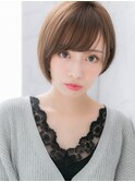 ＊LOREN＊大人かわいいひし形シルエット耳かけショートボブ