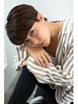 アコロン(acoron)&nbsp;小顔カット＿ダブルバング＿ブランジュ＿グラデーションカラー