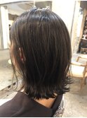 【roijir 表参道】大人切りっぱなしボブ×くすみグレー