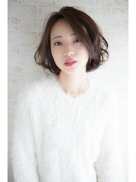 アルケー ヘアアンドヘッドスパ 錦糸町南口店(arche Hair&head spa) 大人可愛いココアベージュグレージュカラーボブウルフ黒髪錦糸町