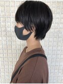 『 マッシュショート×ツヤ黒髪 』学生にも人気のスタイル♪